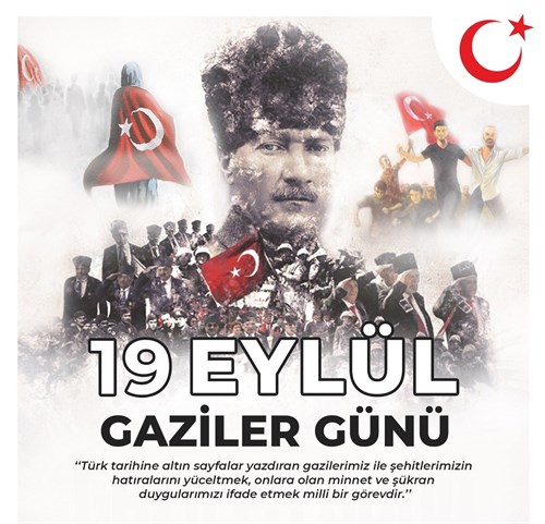 Kaymakamımız Sayın Mehmet GÜDER'in Gaziler Günü Mesajı