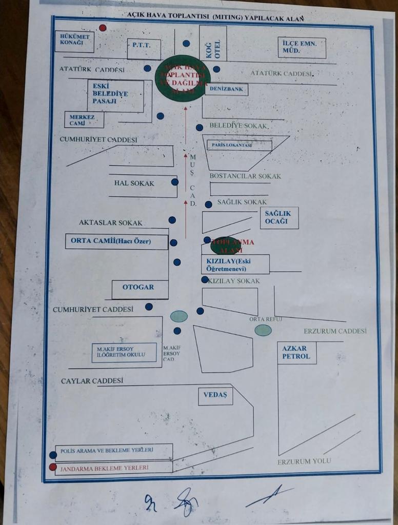 Toplantı ve Gösteri Yürüyüşleri  Güzergah Planları